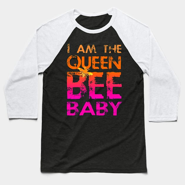 Queen Bee Baseball T-Shirt by AlondraHanley